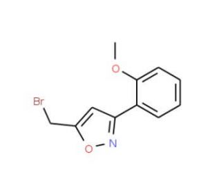 5-(bromomethyl)-3-(2-methoxyphenyl)isoxazole - chemical structure image