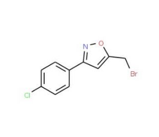 5-(bromomethyl)-3-(4-chlorophenyl)isoxazole (CAS 5300-92-5) - chemical structure image