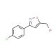 5-(bromomethyl)-3-(4-chlorophenyl)isoxazole (CAS 5300-92-5) - chemical structure image