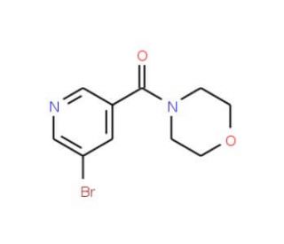 (5-Bromopyridin-3-yl)morpholin-4-yl-methanone (CAS 342013-81-4) - chemical structure image