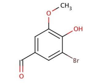 5-Bromovanillin (CAS 2973-76-4) - chemical structure image