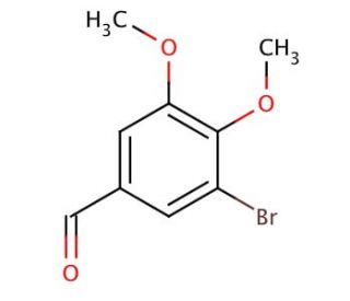 5-Bromoveratraldehyde (CAS 6948-30-7) - chemical structure image