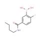 5-(Butylcarbamoyl)-2-fluorobenzeneboronic acid (CAS 874289-50-6) - chemical structure image