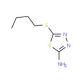 5-(butylthio)-1,3,4-thiadiazol-2-amine (CAS 33313-06-3) - chemical structure image