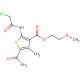 5-Carbamoyl-2-(2-chloro-acetylamino)-4-methyl-thiophene-3-carboxylic acid 2-methoxy-ethyl ester - chemical structure image
