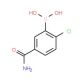 5-Carbamoyl-2-chlorophenylboronic acid (CAS 1150114-35-4) - chemical structure image