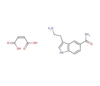 5-Carboxamidotryptamine maleate salt hemiethanolate (CAS 74885-72-6) - chemical structure image