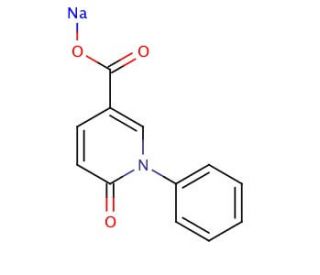 5-Carboxy-N-phenyl-2-1H-pyridone, Sodium Salt (CAS 1189982-99-7) - chemical structure image
