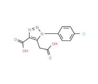 5-(Carboxymethyl)-1-(4-chlorophenyl)-1H-1,2,3-triazole-4-carboxylic acid - chemical structure image