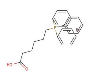 (5-Carboxypentyl)triphenylphosphonium Bromide (CAS 50889-29-7) - chemical structure image