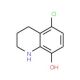 5-Chloro-1,2,3,4-tetrahydro-quinolin-8-ol - chemical structure image