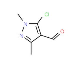 5-Chloro-1,3-dimethyl-1H-pyrazole-4-carboxaldehyde (CAS 27006-76-4) - chemical structure image