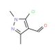 5-Chloro-1,3-dimethyl-1H-pyrazole-4-carboxaldehyde (CAS 27006-76-4) - chemical structure image