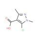 5-Chloro-1,3-dimethyl-1H-pyrazole-4-carboxylic acid (CAS 27006-82-2) - chemical structure image