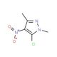 5-Chloro-1,3-dimethyl-4-nitro-1H-pyrazole (CAS 13551-73-0) - chemical structure image