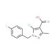 5-chloro-1-(4-fluorobenzyl)-3-methyl-1H-pyrazole-4-carboxylic acid - chemical structure image