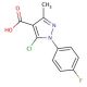 5-chloro-1-(4-fluorophenyl)-3-methyl-1H-pyrazole-4-carboxylic acid - chemical structure image