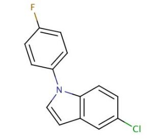 5-Chloro-1-(4-fluorophenyl)indole - chemical structure image