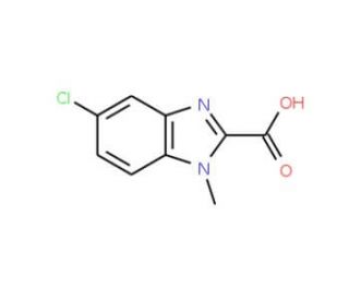 5-Chloro-1-methyl-1H-benzoimidazole-2-carboxylic acid - chemical structure image