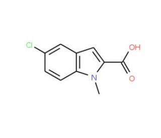 5-Chloro-1-methyl-1H-indole-2-carboxylic acid (CAS 59908-47-3) - chemical structure image