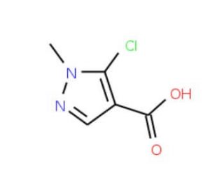 5-Chloro-1-methyl-1H-pyrazole-4-carboxylic acid (CAS 54367-66-7) - chemical structure image