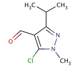 5-chloro-1-methyl-3-(propan-2-yl)-1H-pyrazole-4-carbaldehyde - chemical structure image