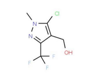 [5-Chloro-1-methyl-3-(trifluoromethyl)-1H-pyrazol-4-yl]methanol - chemical structure image