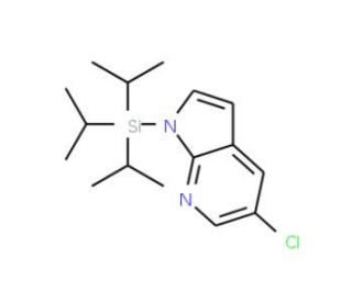 5-Chloro-1-triisopropylsilanyl-1H-pyrrolo[2,3-b]pyridine (CAS 918523-59-8) - chemical structure image