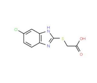 [(5-Chloro-1H-benzimidazol-2-yl)sulfanyl]acetic acid - chemical structure image