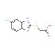 [(5-Chloro-1H-benzimidazol-2-yl)sulfanyl]acetic acid - chemical structure image