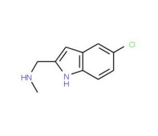 [(5-Chloro-1H-indol-2-yl)methyl]-methylamine - chemical structure image