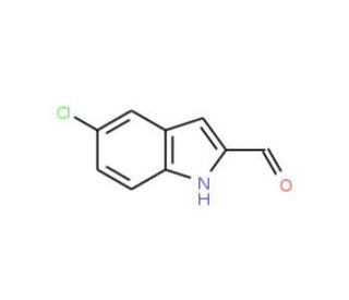 5-Chloro-1H-indole-2-carbaldehyde (CAS 53590-49-1) - chemical structure image