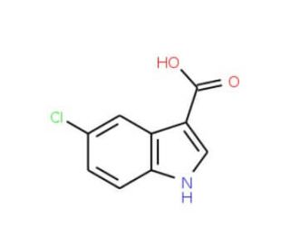 5-Chloro-1H-indole-3-carboxylic acid (CAS 10406-05-0) - chemical structure image