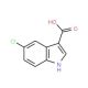 5-Chloro-1H-indole-3-carboxylic acid (CAS 10406-05-0) - chemical structure image