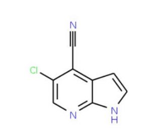 5-Chloro-1H-pyrrolo[2,3-b]pyridine-4-carbonitrile (CAS 1021339-16-1) - chemical structure image