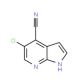 5-Chloro-1H-pyrrolo[2,3-b]pyridine-4-carbonitrile (CAS 1021339-16-1) - chemical structure image
