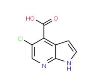 5-Chloro-1H-pyrrolo[2,3-b]pyridine-4-carboxylic acid (CAS 1015610-55-5) - chemical structure image