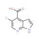 5-Chloro-1H-pyrrolo[2,3-b]pyridine-4-carboxylic acid (CAS 1015610-55-5) - chemical structure image