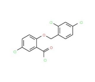 5-chloro-2-[(2,4-dichlorobenzyl)oxy]benzoyl chloride - chemical structure image