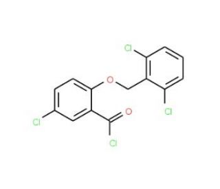 5-chloro-2-[(2,6-dichlorobenzyl)oxy]benzoyl chloride - chemical structure image
