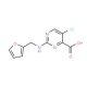 5-chloro-2-[(2-furylmethyl)amino]pyrimidine-4-carboxylic acid - chemical structure image