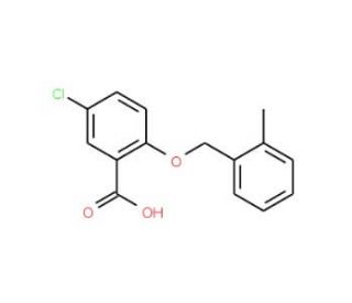 5-Chloro-2-[(2-methylbenzyl)oxy]benzoic acid - chemical structure image