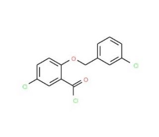5-chloro-2-[(3-chlorobenzyl)oxy]benzoyl chloride - chemical structure image