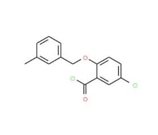 5-chloro-2-[(3-methylbenzyl)oxy]benzoyl chloride - chemical structure image