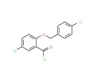 5-chloro-2-[(4-chlorobenzyl)oxy]benzoyl chloride - chemical structure image