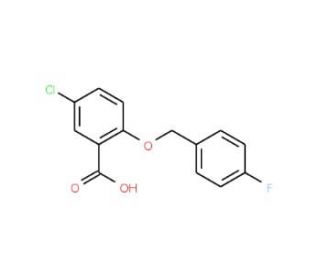 5-Chloro-2-[(4-fluorobenzyl)oxy]benzoic acid - chemical structure image