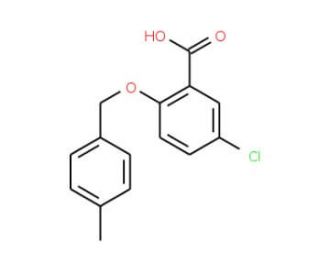 5-Chloro-2-[(4-methylbenzyl)oxy]benzoic acid - chemical structure image
