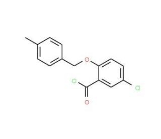 5-chloro-2-[(4-methylbenzyl)oxy]benzoyl chloride - chemical structure image