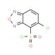 5-Chloro-2,1,3-benzoxadiazole-4-sulfonyl chloride (CAS 175203-78-8) - chemical structure image