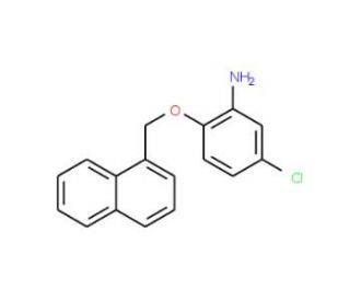 5-Chloro-2-(1-naphthylmethoxy)aniline - chemical structure image
